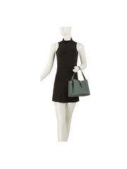 Structured Buckle Bucket Shoulder Bag