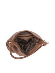 Knotted Handle Slouch Shoulder Bag