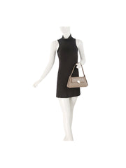 Heart Turn-Lock Structured Shoulder Bag