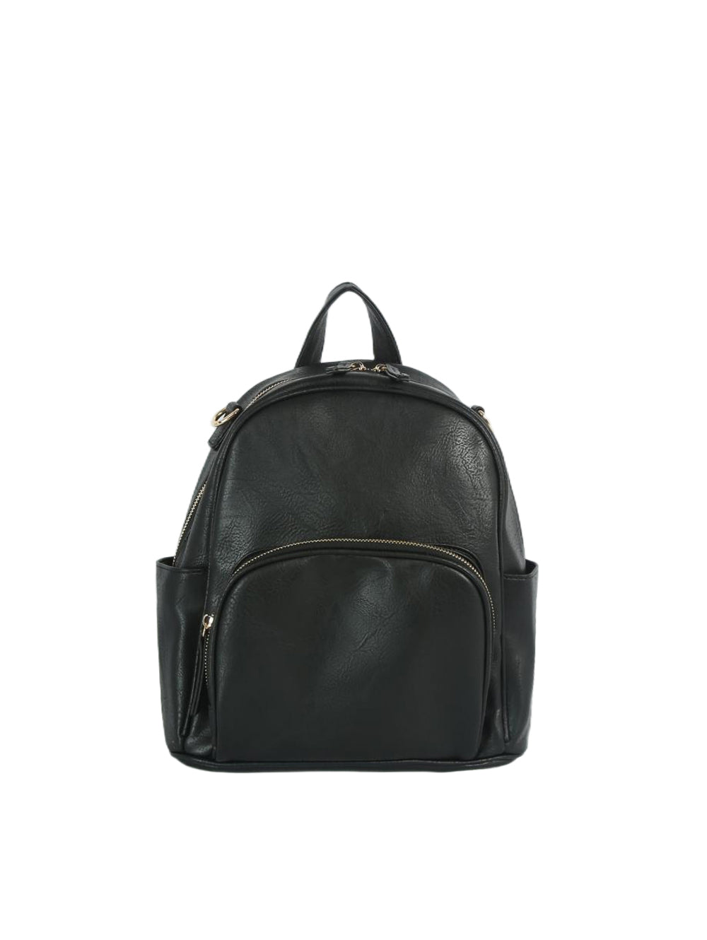 Classic Faux Leather Everyday Backpack