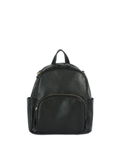 Classic Faux Leather Everyday Backpack