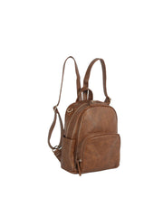 Classic Faux Leather Everyday Backpack