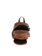 Classic Faux Leather Everyday Backpack