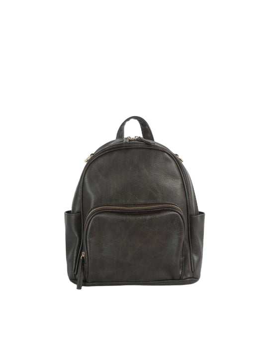 Classic Faux Leather Everyday Backpack