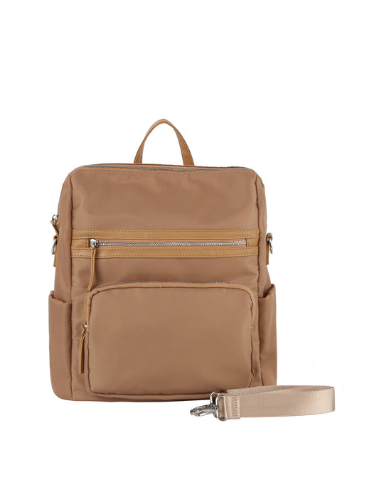 Convertible everyday nylon backpack
