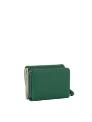 Flap snap closure half wallet