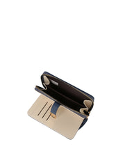 Double compartment wristlet wallet