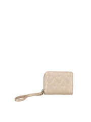 Square Heart Quilted Leather Wallet