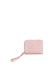 Square Heart Quilted Leather Wallet