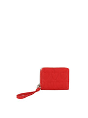 Square Heart Quilted Leather Wallet