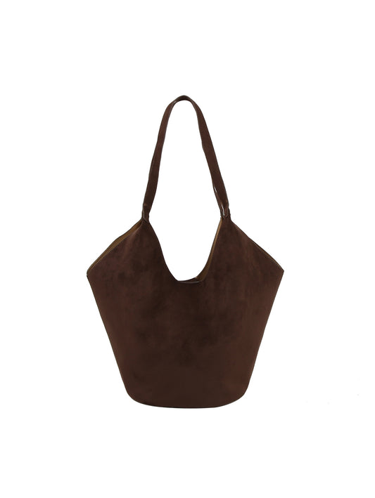 2 in 1 Suede Slouch Tote