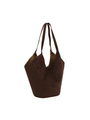 2 in 1 Suede Slouch Tote