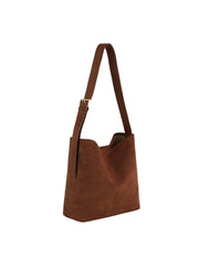 2 in 1 Suede Shoulder Tote Set