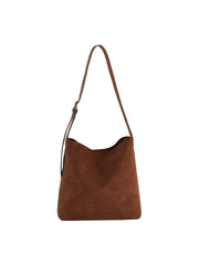 2 in 1 Suede Shoulder Tote Set