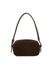 Minimalist Pebbled Faux Leather Shoulder Bag