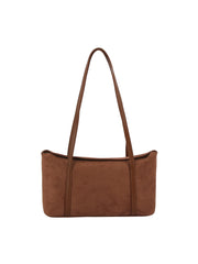 Suede Rectangle Shoulder Bag