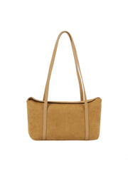 Suede Rectangle Shoulder Bag