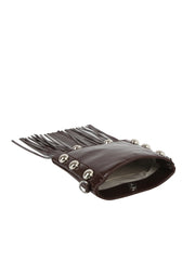 Studded Fringe Box Crossbody Bag