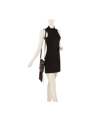 Studded Fringe Box Crossbody Bag