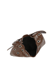 Grommet Knot-Handle Hobo Bag