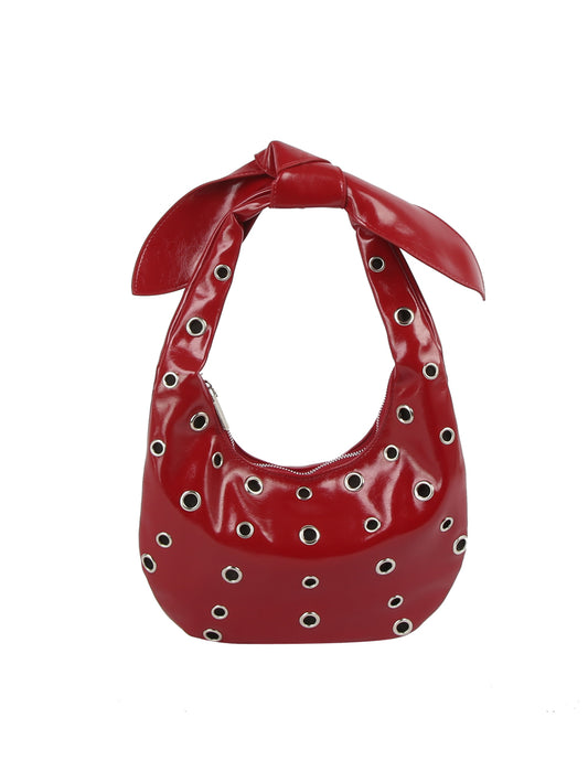 Grommet Knot-Handle Hobo Bag