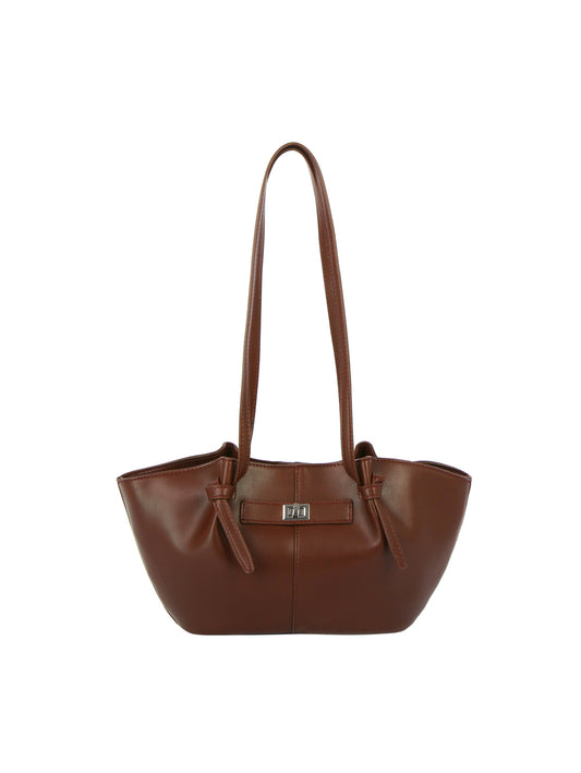 Soft Curve Bucket Shoulder Bag