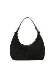 Curved Zip Top Shoulder Bag