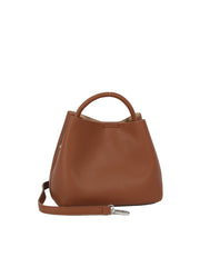 Structured Mini Bucket Handbag Set with Pouch
