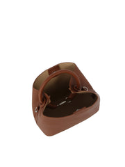 Structured Mini Bucket Handbag Set with Pouch
