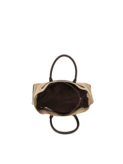 Belt Accent Structured Shoulder Handbag