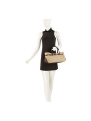 Belt Accent Structured Shoulder Handbag