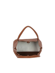 Turn-Lock Pebbled Top Handle Handbag Set