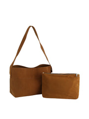 2 in 1 Saddle Buckle Shoulder Bag