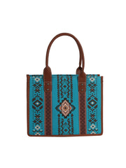 Mesa Pattern Flat Panel Boxy Tote