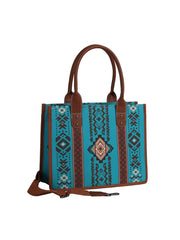 Mesa Pattern Flat Panel Boxy Tote