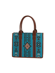Mesa Pattern Flat Panel Boxy Tote