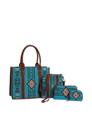 Mesa Pattern Flat Panel Boxy Tote