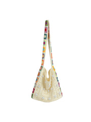 Boho Pearl Crochet Shoulder Bag
