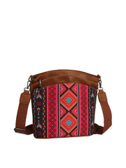 Aztec Pattern Shoulder Bag with Matching Coin Purse