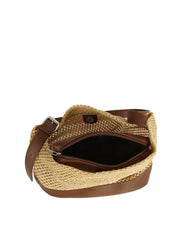 Woven Accent Bucket Bag