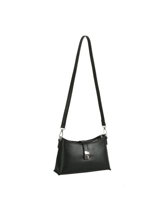 Sleek Lock Shoulder Bag