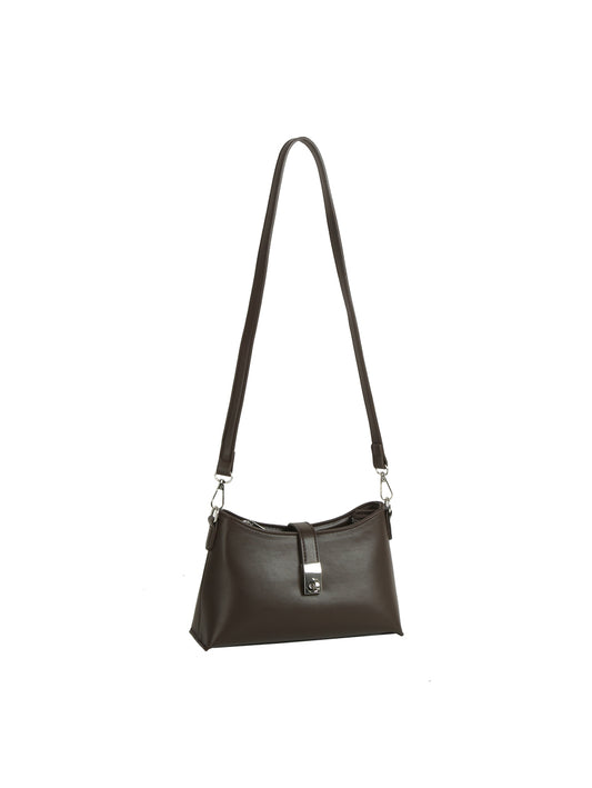 Sleek Lock Shoulder Bag