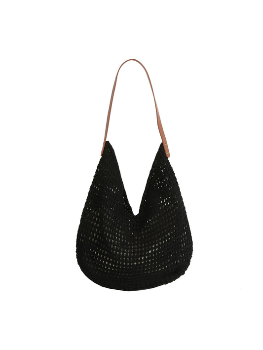 Woven Slouch Shoulder Bag