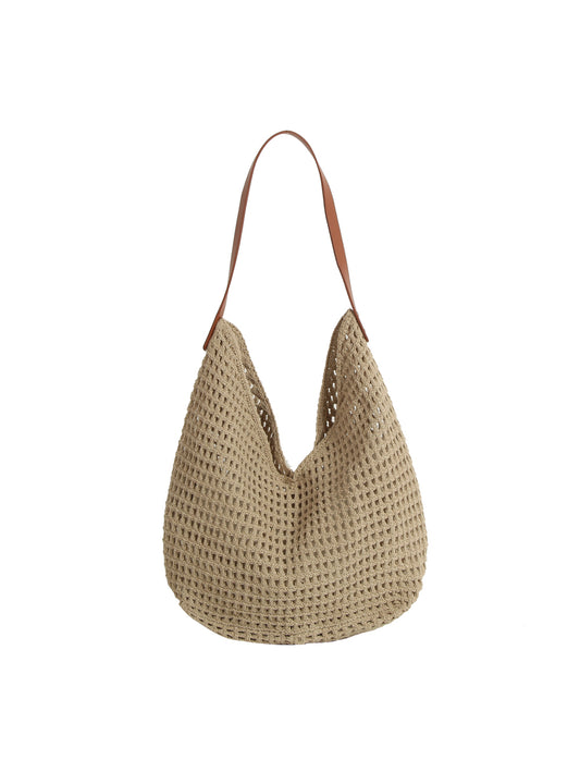 Woven Slouch Shoulder Bag