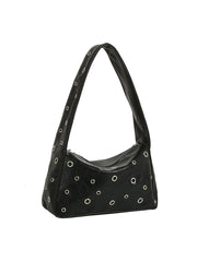 Grommet Edge Shoulder Bag