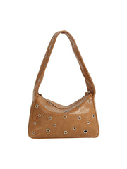 Grommet Edge Shoulder Bag