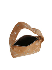 Grommet Edge Shoulder Bag