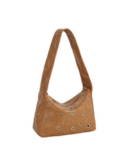 Grommet Edge Shoulder Bag