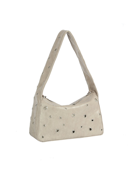 Grommet Edge Shoulder Bag