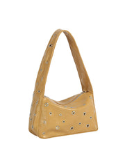 Grommet Edge Shoulder Bag